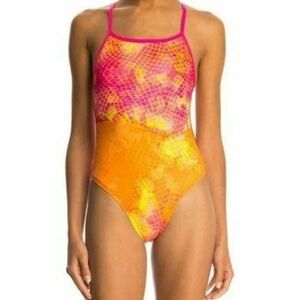 Orange and Pink Dolfin Swimsuit
